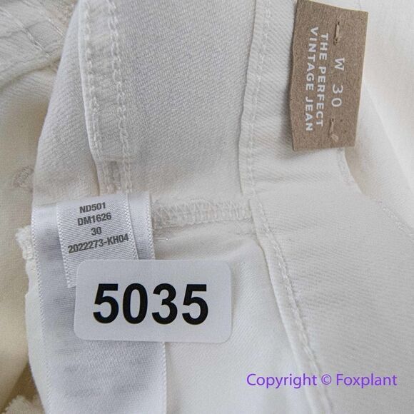 NEW Madewell The High-Rise Perfect Vintage Jean in Tile White, 30 - Picture 16 of 16